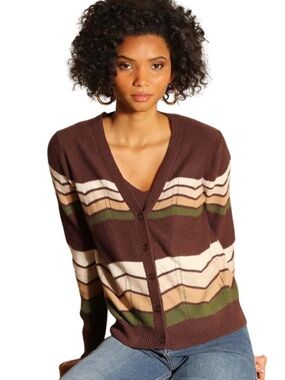 Minnie Rose Cashmere Blend Cardigan Sweater XS. $75